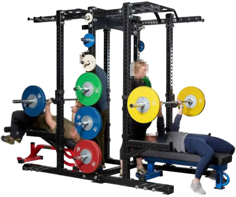 French Fitness DHR80 Double Half Rack / Cage (New)