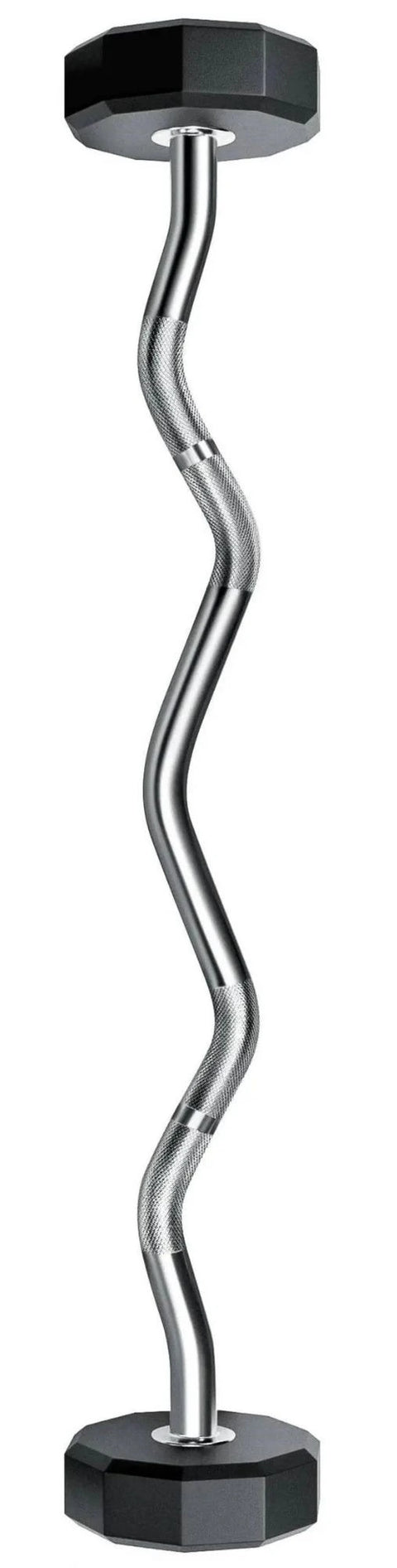 French Fitness EZ Curl Urethane Barbell Bar Set of 5 (25-65 lbs) (New)