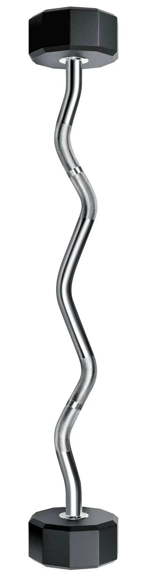 French Fitness EZ Curl Urethane Barbell Bar Set of 5 (25-65 lbs) (New)