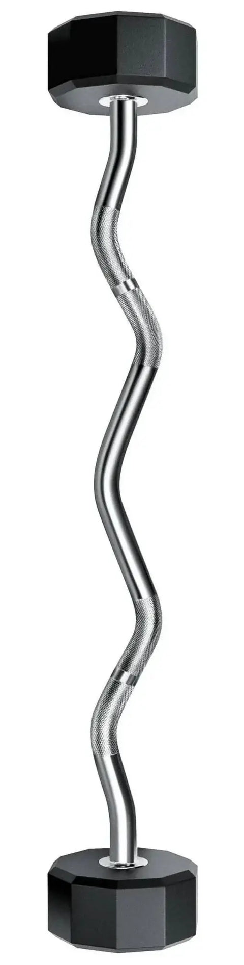 French Fitness EZ Curl Urethane Barbell Bar Set of 5 (25-65 lbs) (New) Image 5