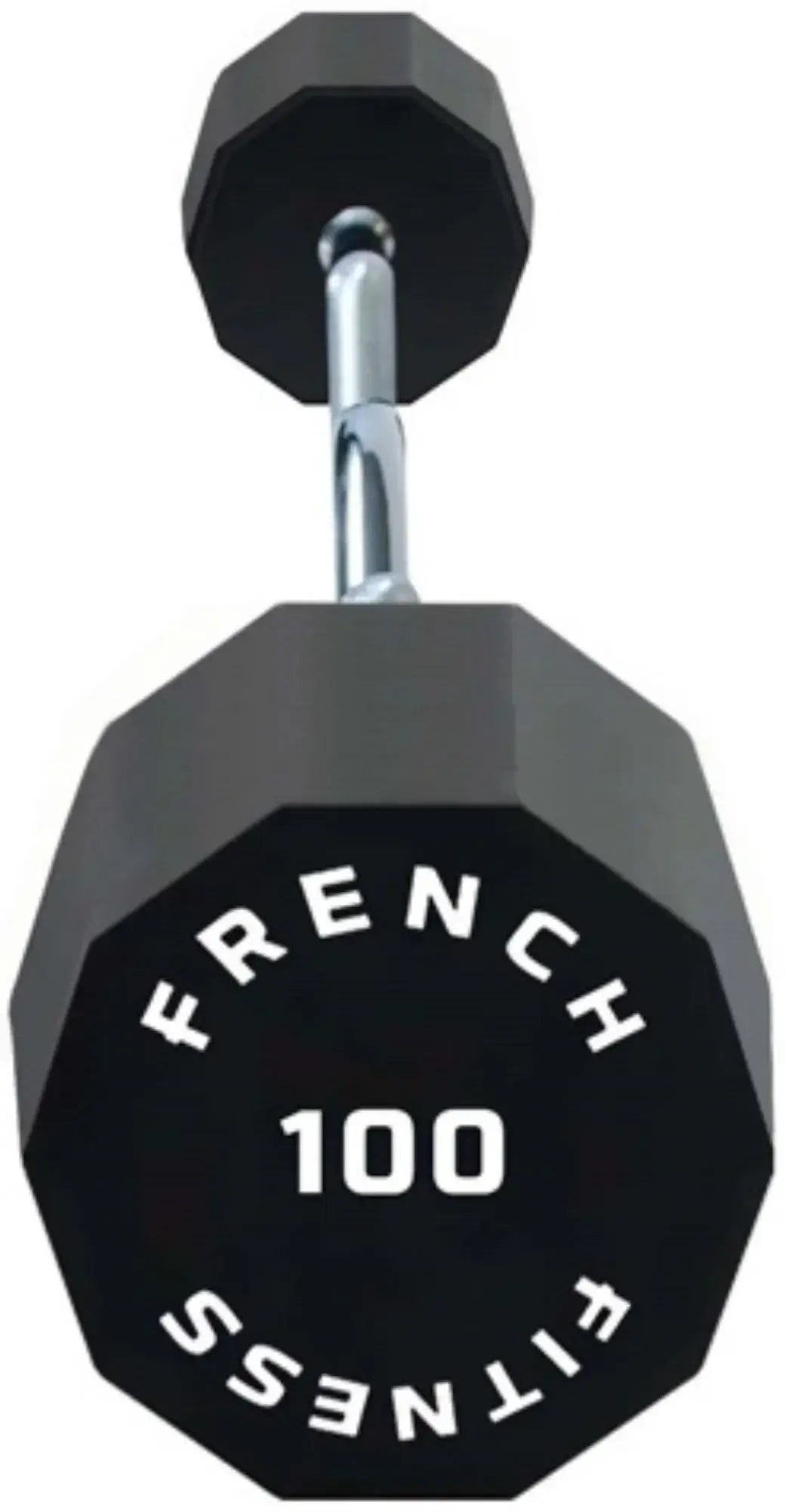 French Fitness EZ Curl Urethane Barbell 100 lbs - Single (New) Image 2