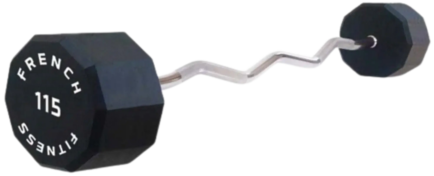 French Fitness EZ Curl Urethane Barbell 115 lbs - Single (New) Image