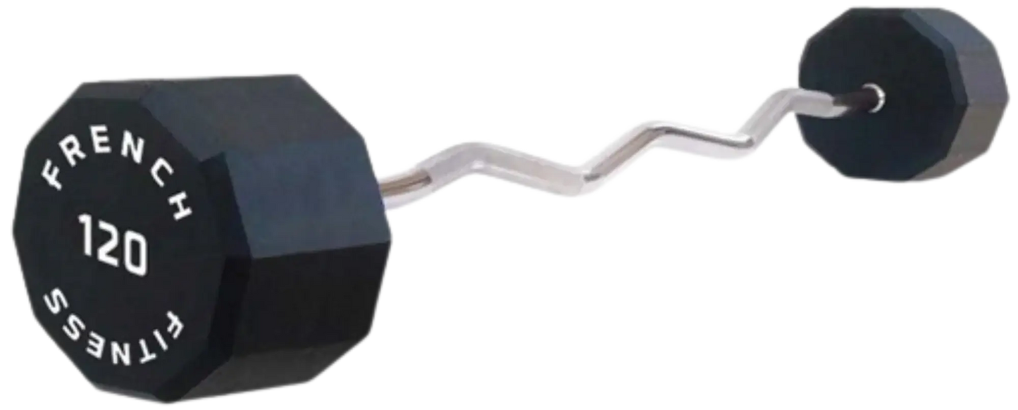French Fitness EZ Curl Urethane Barbell 120 lbs - Single (New) Image