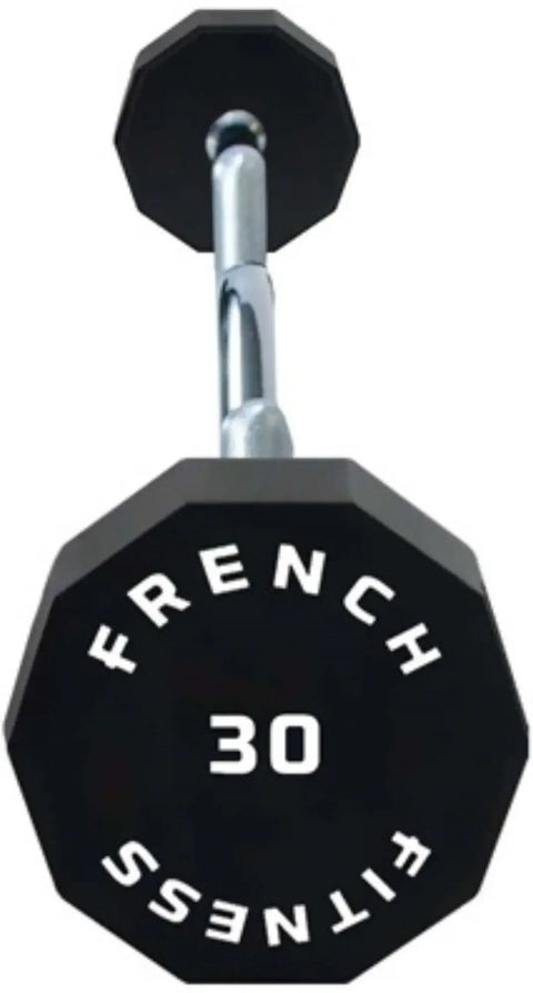 French Fitness EZ Curl Urethane Barbell 30 lbs - Single (New) Image 2