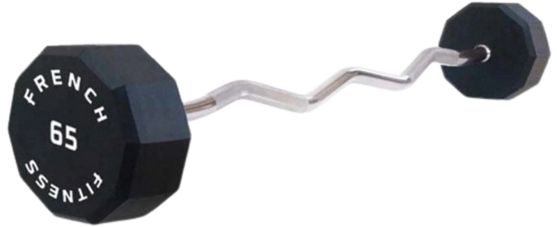 French Fitness EZ Curl Urethane Barbell 65 lbs - Single (New) Image
