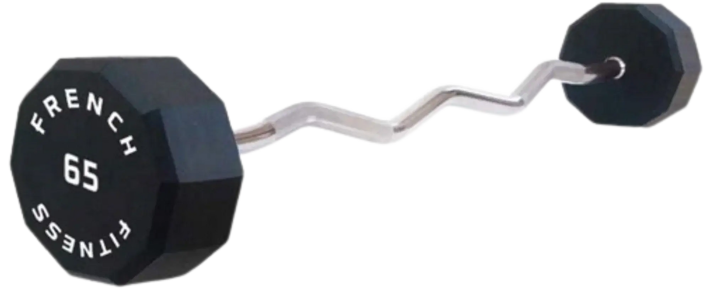 French Fitness EZ Curl Urethane Barbell 65 lbs - Single (New) Image