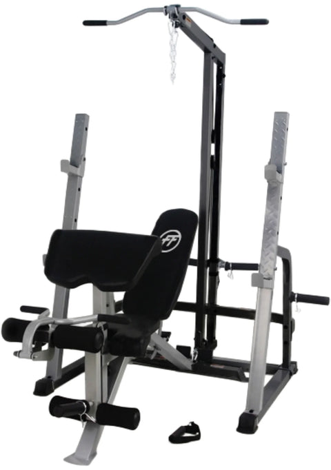 French Fitness FL3 Freightweight Lat & Olympic Bench Gym (New)