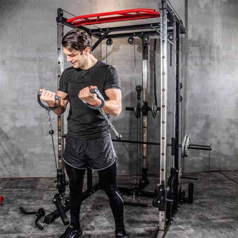 French Fitness FSR10 Multi Cable Functional Smith Rack Machine (New)