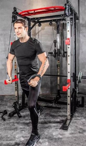 French Fitness FSR10 Multi Cable Functional Smith Rack Machine (New)