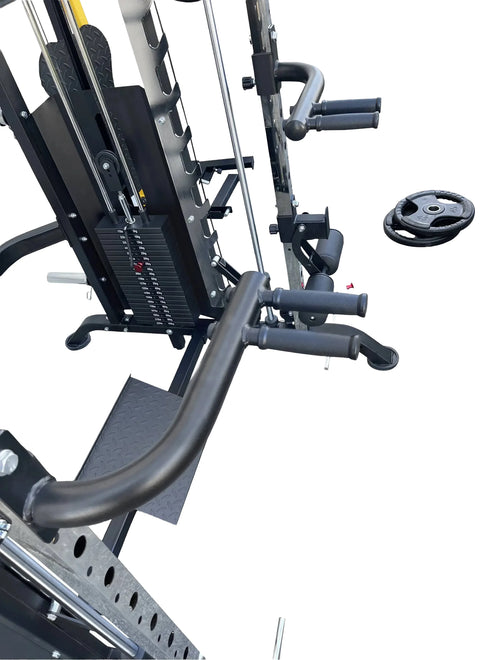 French Fitness FSR90 Functional Trainer Smith & Squat Rack Machine (New)