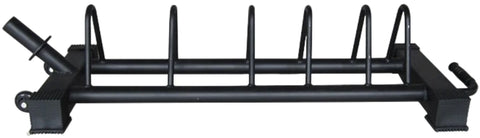 French Fitness Horizontal Bumper Plate Storage Rack (New)