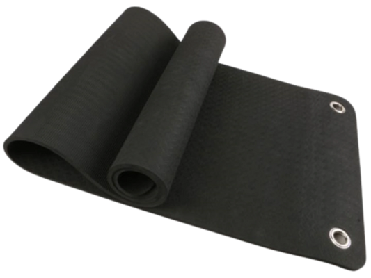 French Fitness 6mm Hanging Yoga Mat (New) - Angled View