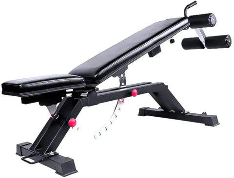 French Fitness Multi Adjustable Bench w/Ab Rollers (New)