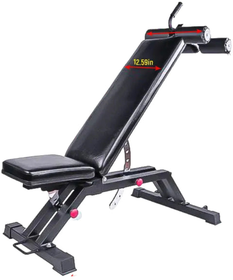 French Fitness Multi Adjustable Bench w/Ab Rollers (New)