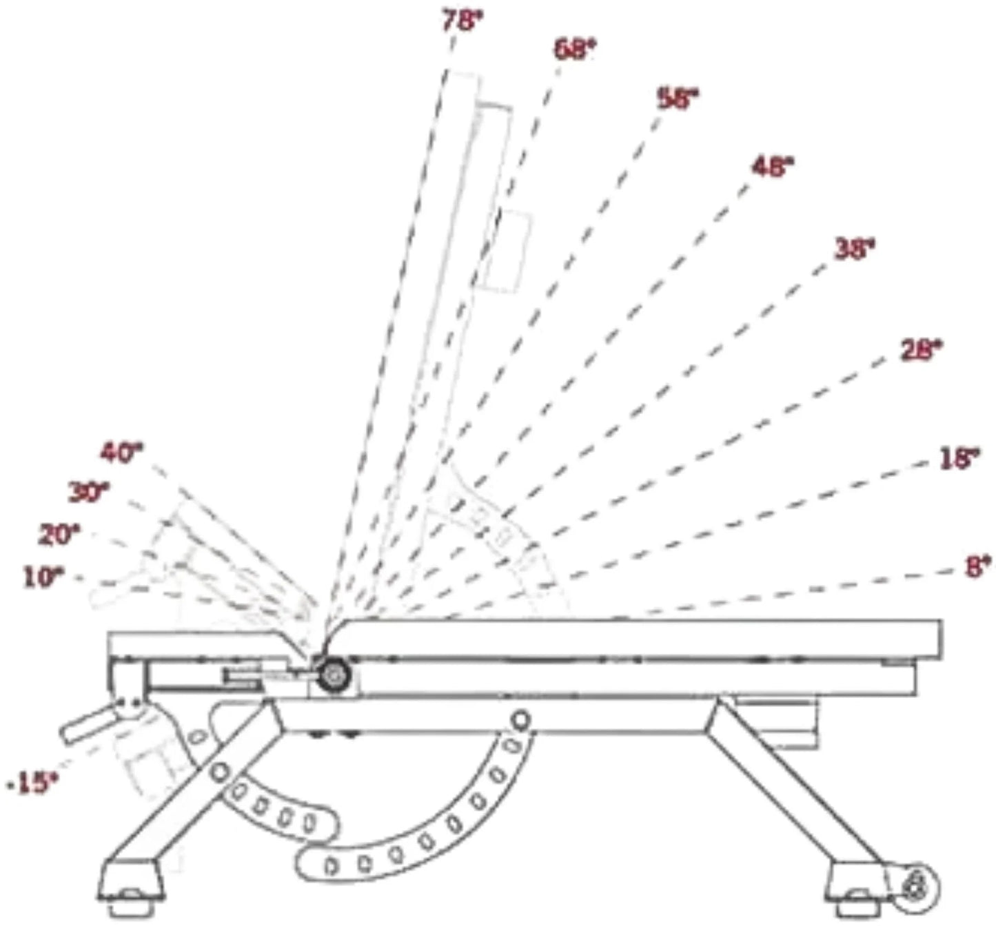 French Fitness Multi Adjustable Bench w/Ab Rollers (New) Image 7