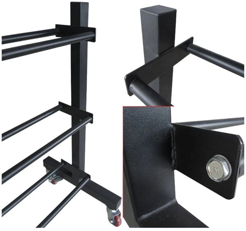 French Fitness 3 Tier Medicine & Slam Ball Rack (New)