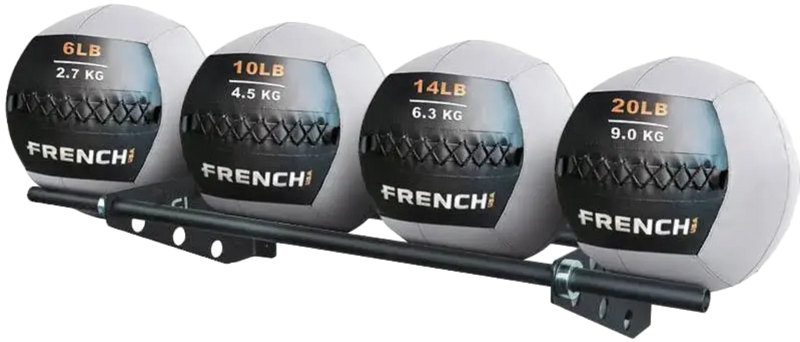 French Fitness MBR4 Wall Mounted Medicine Ball Rack (New)