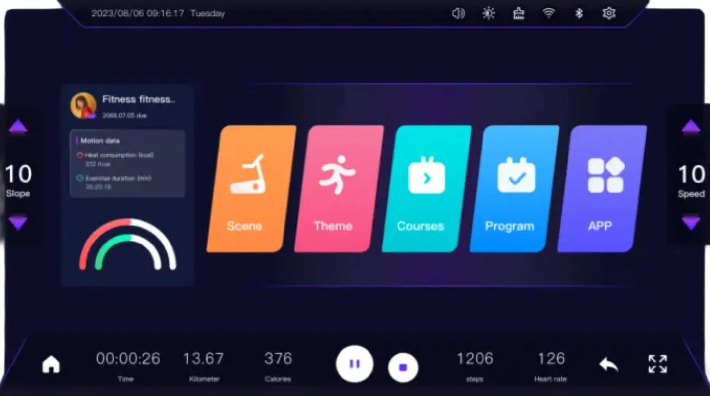 French Fitness MIC21 Indoor Cycle w/21.5" Touch Console (New) Image 8