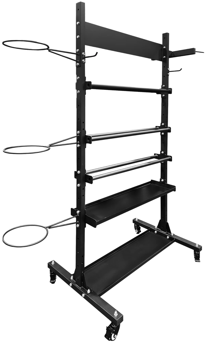 French Fitness Multi-Storage Accessory Tower Rack (New)