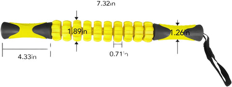 French Fitness Massage Stick Foam Roller (New)