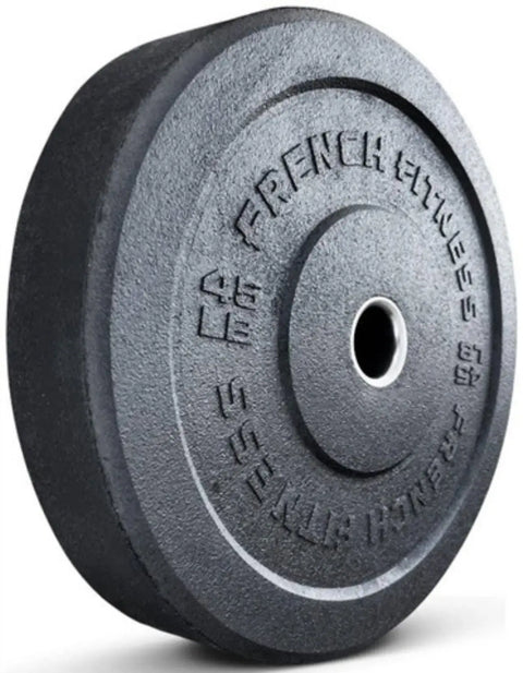 French Fitness Olympic Bumper Plate Set 190 lbs - Crumb Rubber (New)