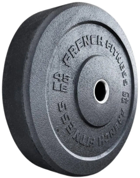 French Fitness Olympic Bumper Plate Set 260 lbs - Crumb Rubber (New)