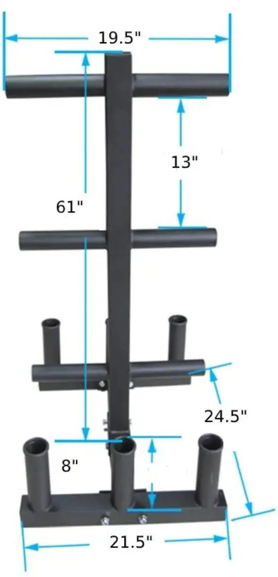 French Fitness OWTBH5 Olympic Weight Tree Rack & Bar Holder (New) Image 8