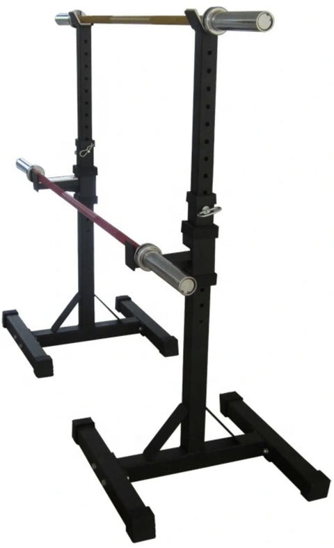 French Fitness R1 Dual Adjustable Squat Stand / Rack (New)