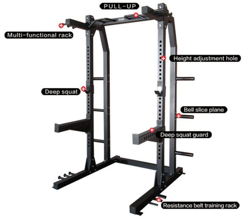 French Fitness R8 Half Cage / Squat Rack (New)