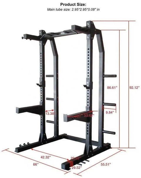 French Fitness R8 Half Cage / Squat Rack (New)