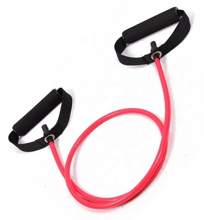 French Fitness Resistance Band w/Handles - Red (8-15 lbs) Light (New) Image