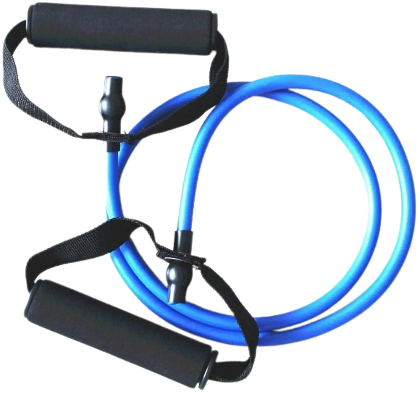 French Fitness Resistance Band Set of 5 w/Handles (New) Image 6