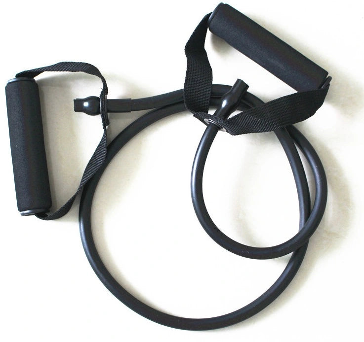 French Fitness Resistance Band w/Handles - Black (23-30 lbs) X-Heavy (New) Image