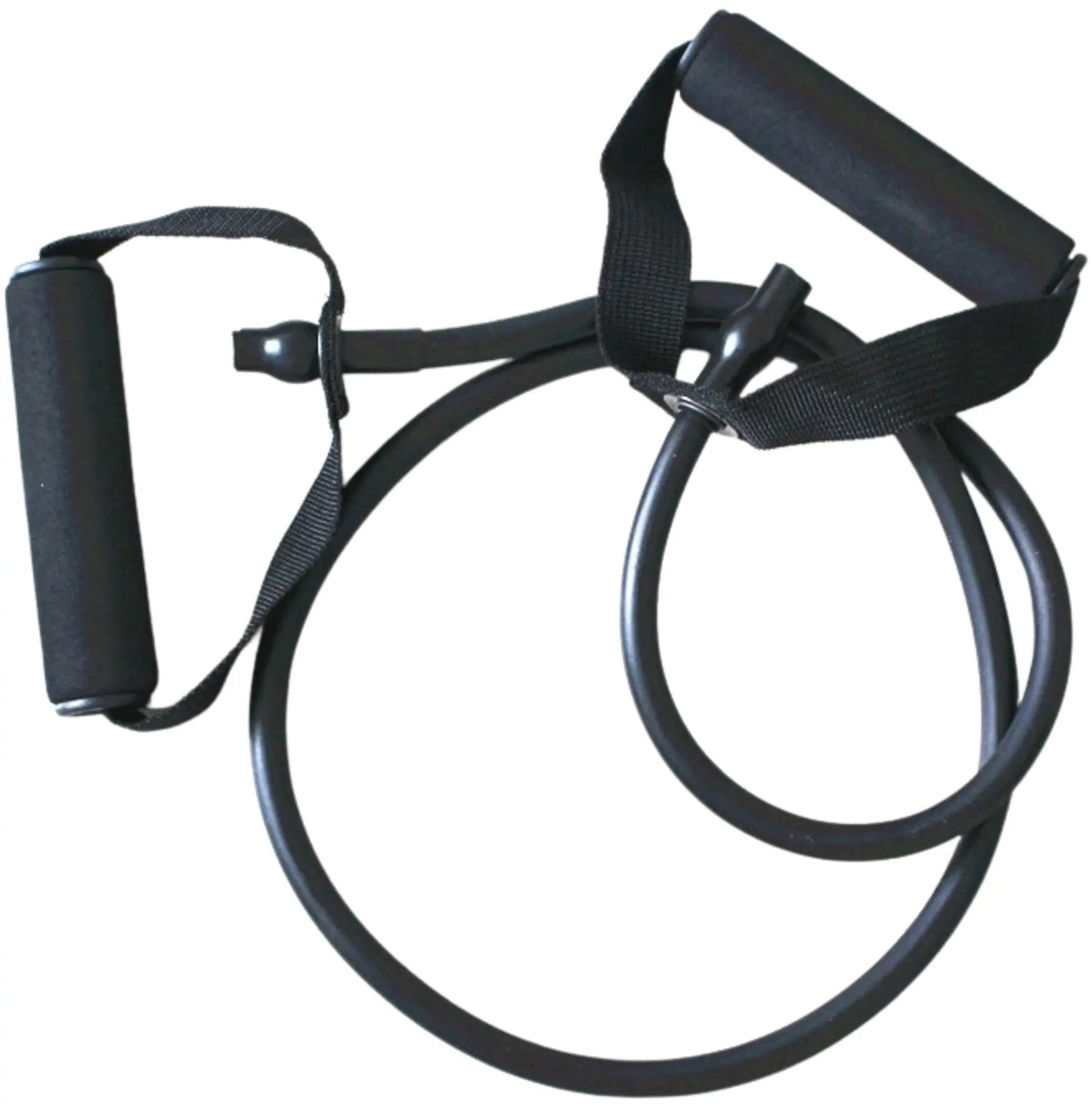 French Fitness Resistance Band Set of 5 w/Handles (New) Image 5