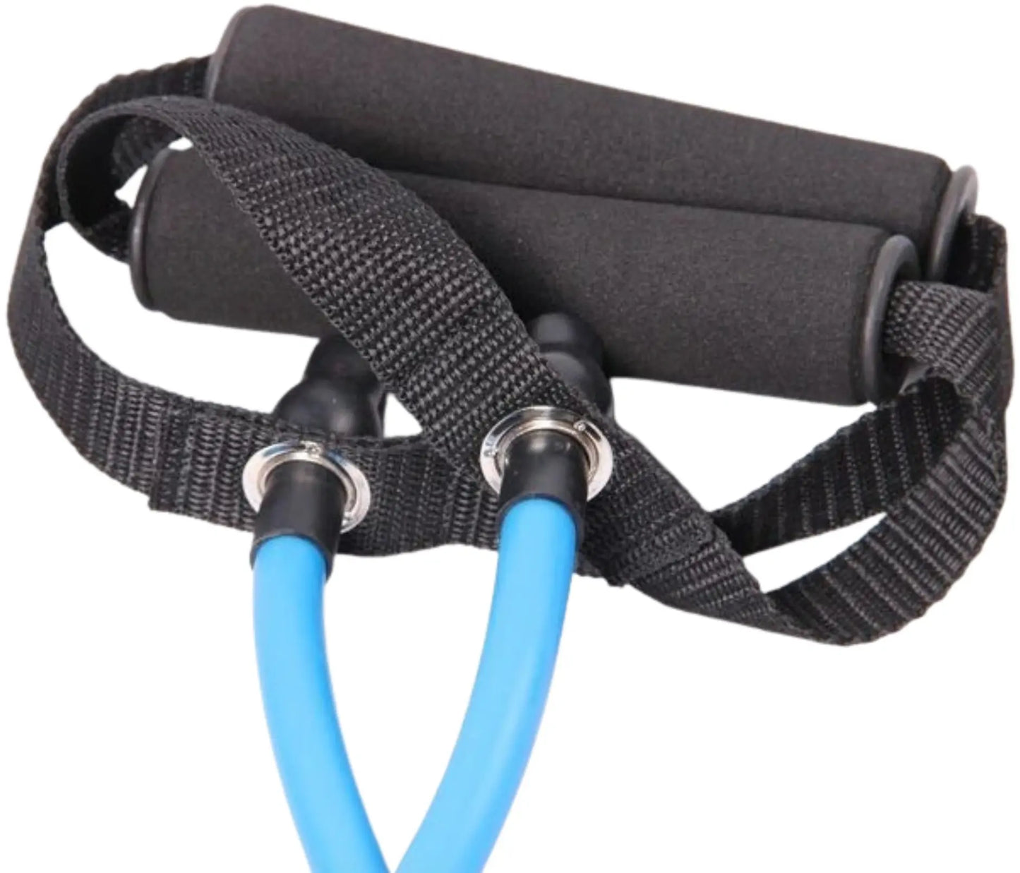 French Fitness Resistance Band Set of 5 w/Handles (New) Image 4