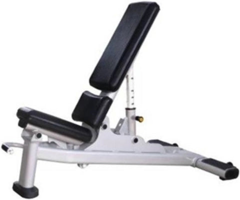 French Fitness Rubber Hex Dumbbell Set 5 to 100 lbs w/Bench + (2) 3 Tier Dumbbell Racks (New)