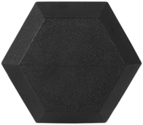 French Fitness Rubber Coated Hex Dumbbell Set 55-75 lbs (New)