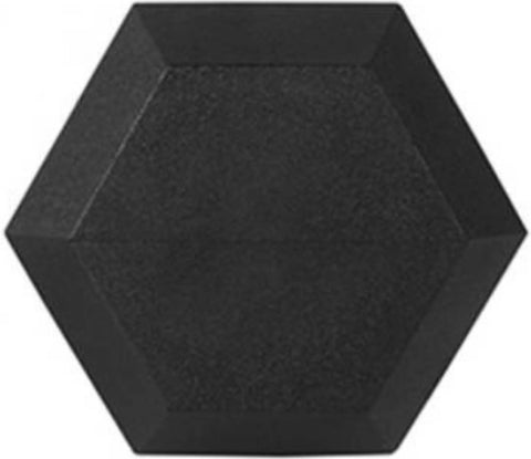 French Fitness Rubber Coated Hex Dumbbell Set 80-100 lbs (New) Image 8