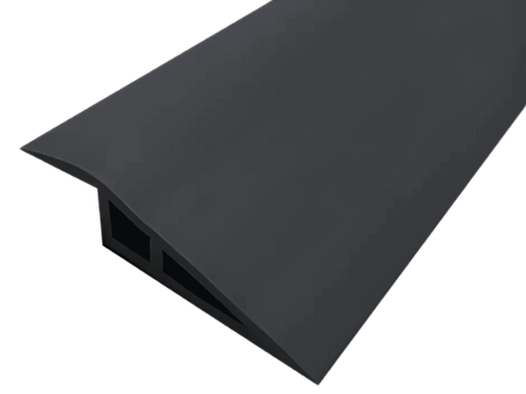 French Fitness Rubber Flooring Ramps Beveled Edge Transition Strip 12mm V1 (New) Image