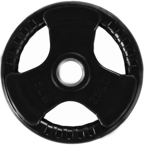 French Fitness Rubber Grip Olympic Weight Plate Set 260 lbs (New)
