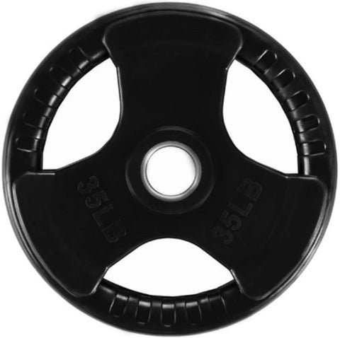 French Fitness Rubber Grip Olympic Weight Plate Set 260 lbs (New)