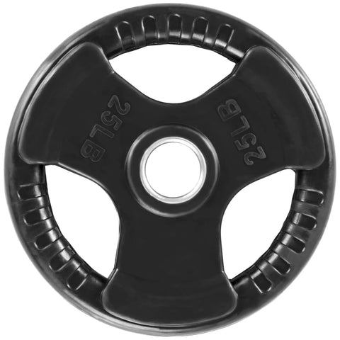 French Fitness Rubber Grip Olympic Weight Plate Set 350 lbs (New)