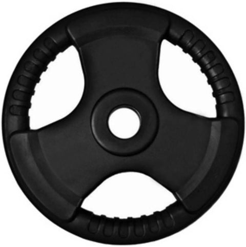 French Fitness Rubber Grip Olympic Weight Plate Set 450 lbs (New)