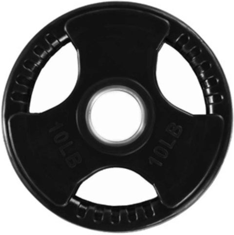 French Fitness Rubber Grip Olympic Weight Plate Set 450 lbs (New)