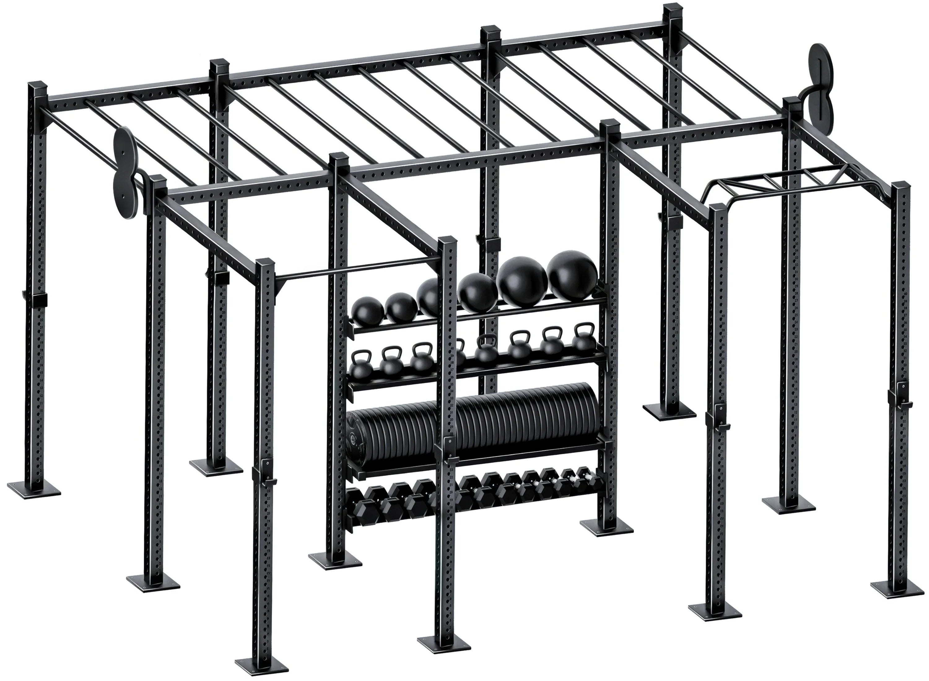 French Fitness Free Standing Rig & Rack System 21 (New) Image 2