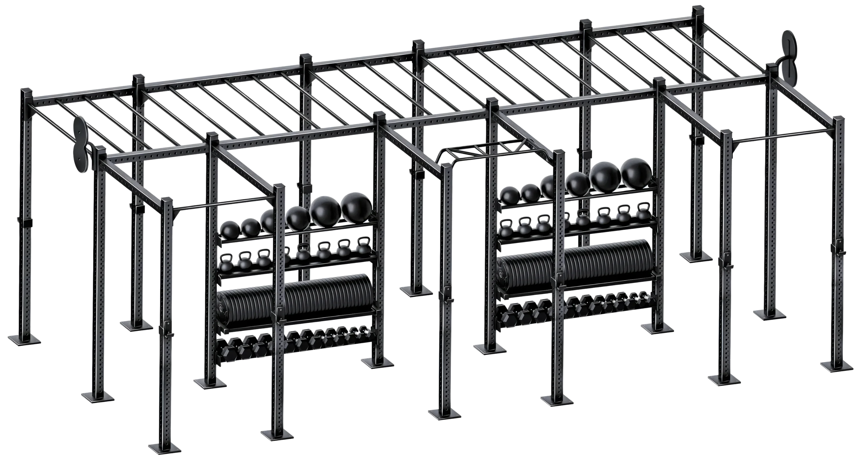 French Fitness Free Standing Rig & Rack System 21 (New) Image