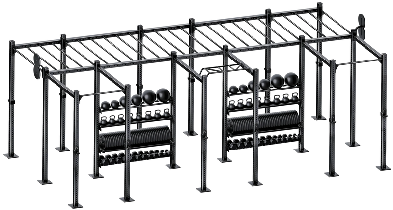 French Fitness Free Standing Rig & Rack System 21 (New) Image