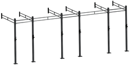 French Fitness Wall Mount Rig & Rack System 23 (New) Image