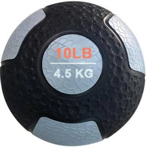 French Fitness Rubber Medicine Ball Set of 10 (4 to 30 lbs) (New)