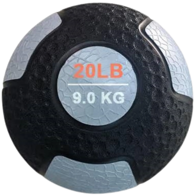 French Fitness Rubber Medicine Ball 20 lb (New)